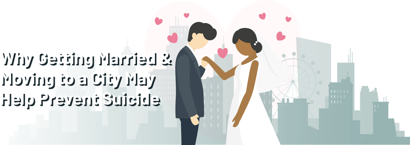 Why Getting Married and Moving to a City May Help Prevent Suicide