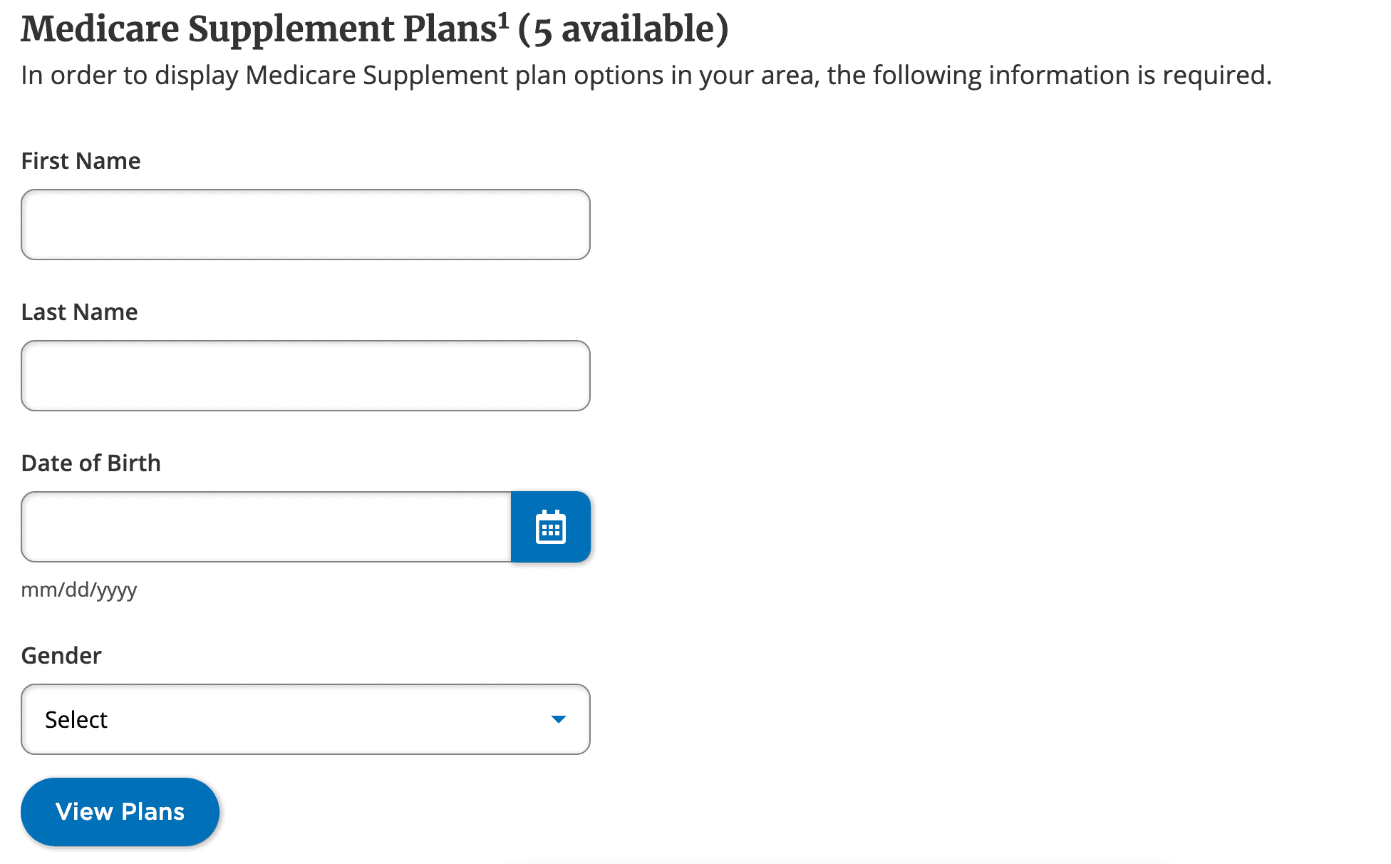Input your personal information on Cigna's website