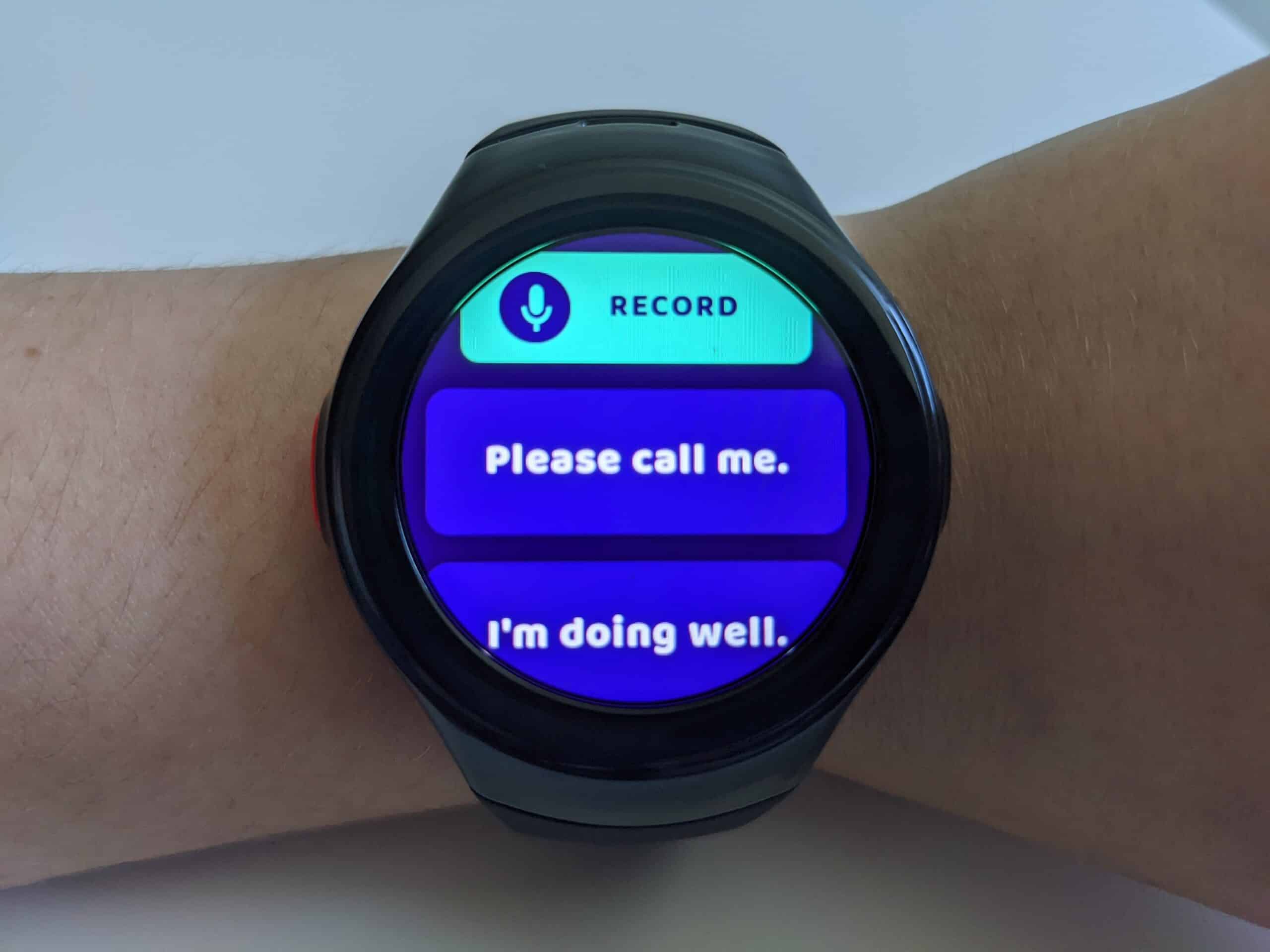 MGMove watch with the Support Circle Messaging app