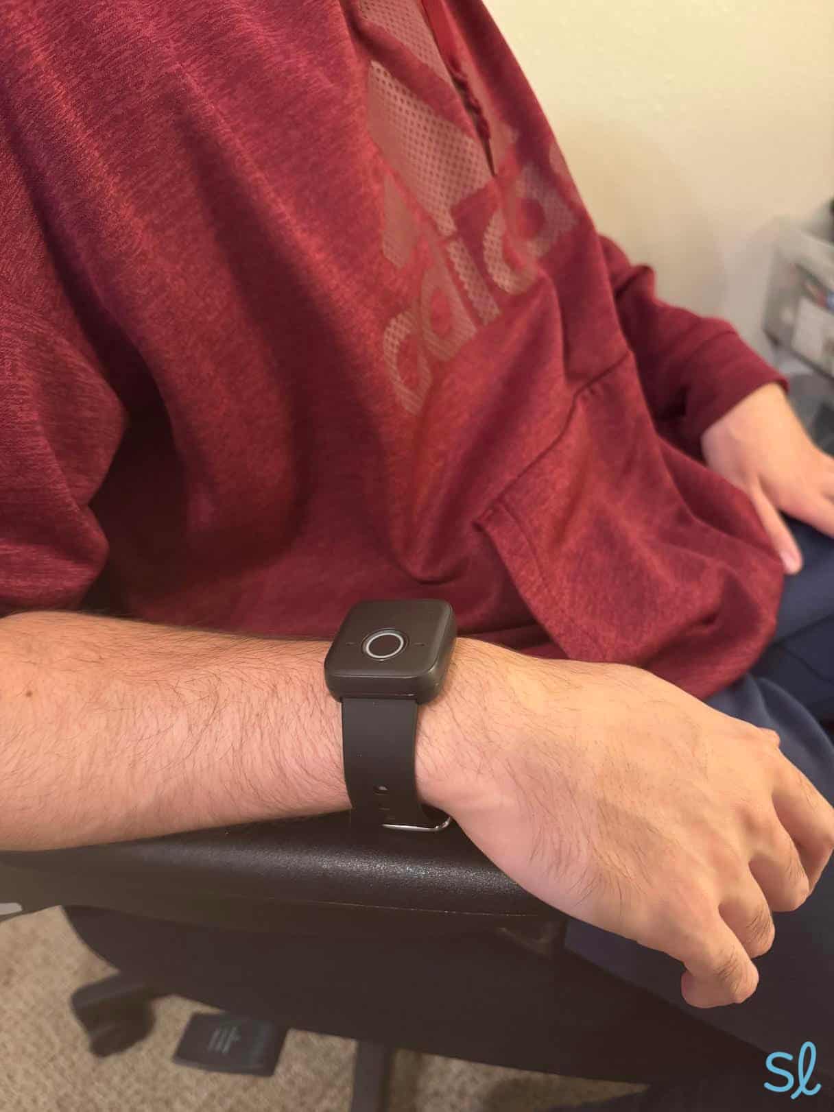 Wearing Bay Alarm Medical’s SOS Micro system Wearing Bay Alarm Medical's SOS Micro system