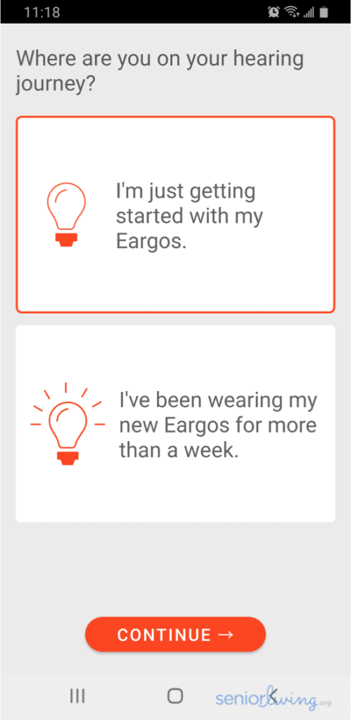 Eargo App Hearing Journey