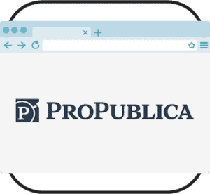 ProPublica website in browser