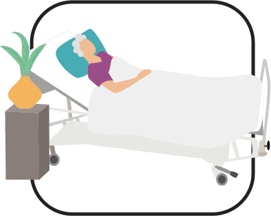 Person on medical bed