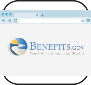 Benefits website in browser