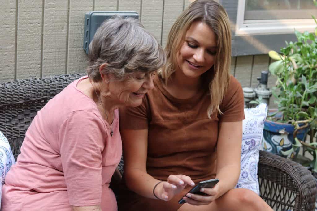 Taylor Shuman and her grandmother