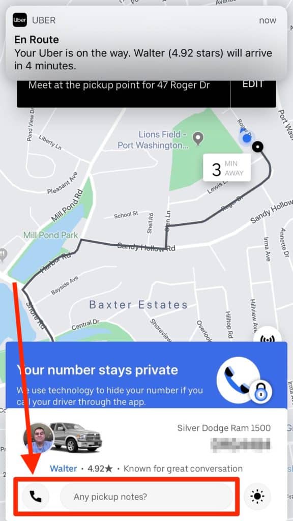 Uber - Your Uber driver enroute