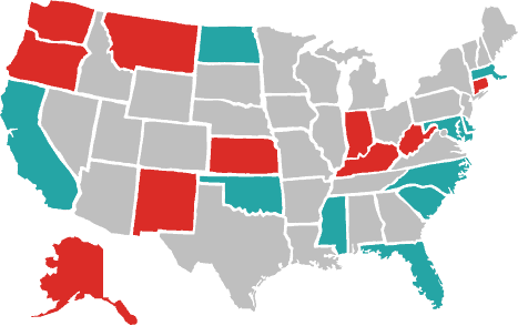 Map of the best and worst states for older adults