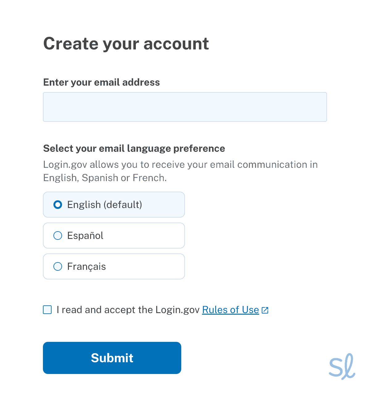 Creating your Login.gov account