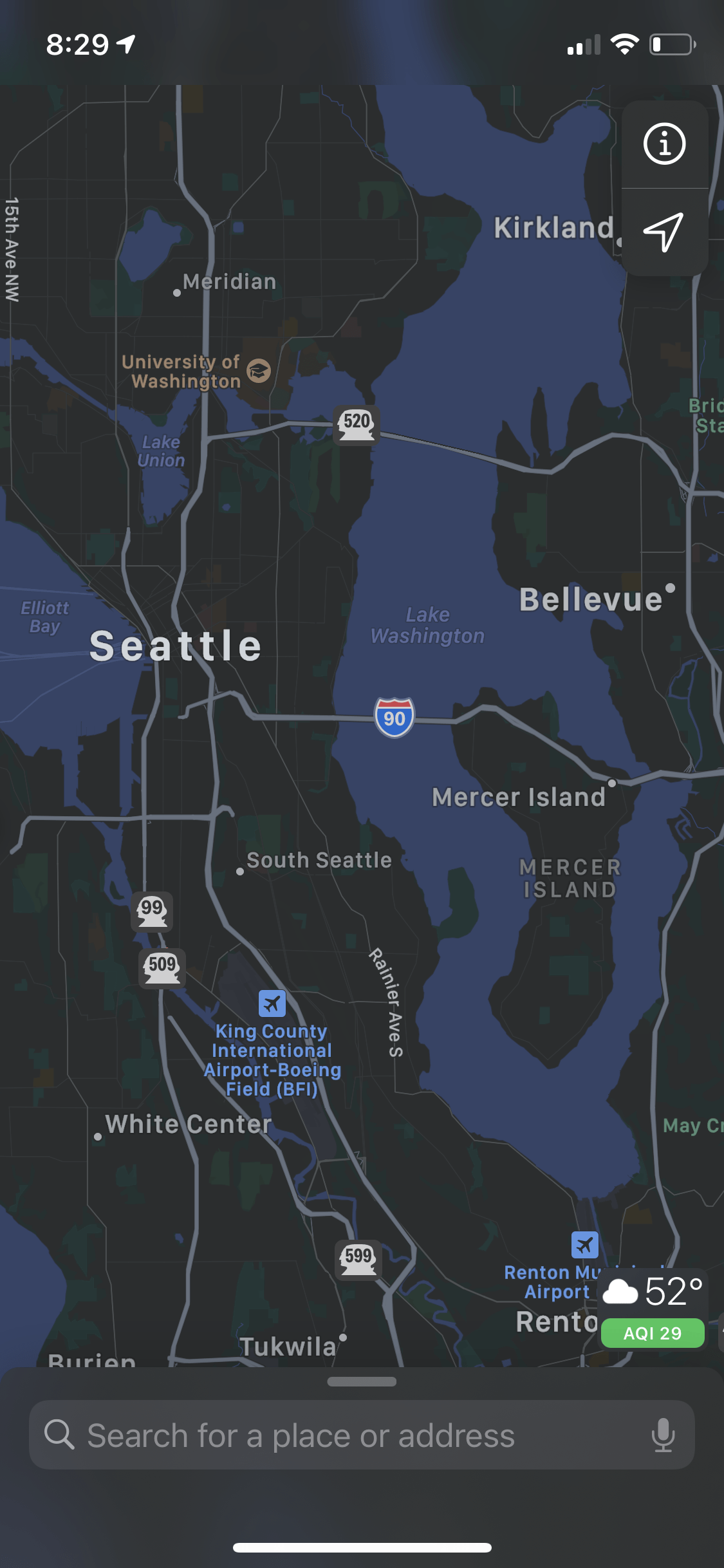 Map view - Apple Maps