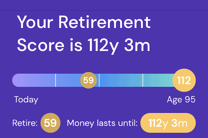 Checking my Retirement Score