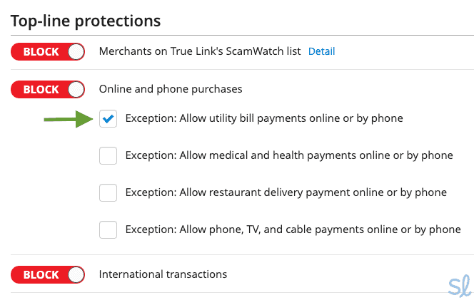 True Link top-line protections