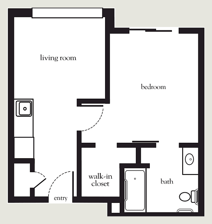 Atria sample bedroom layout