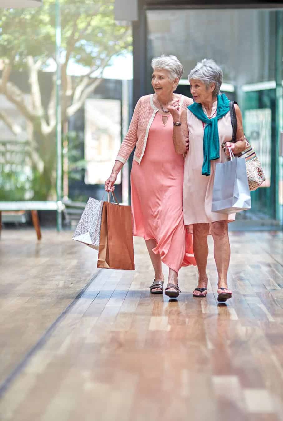 Two ladies shopping