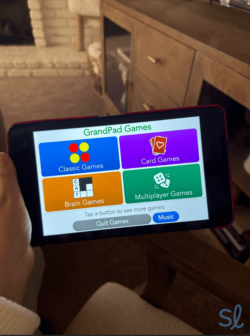 The GrandPad from Consumer Cellular comes loaded with all sorts of games