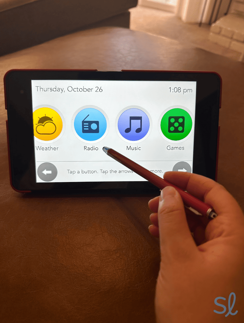 Navigating Consumer Cellular's GrandPad with the stylus