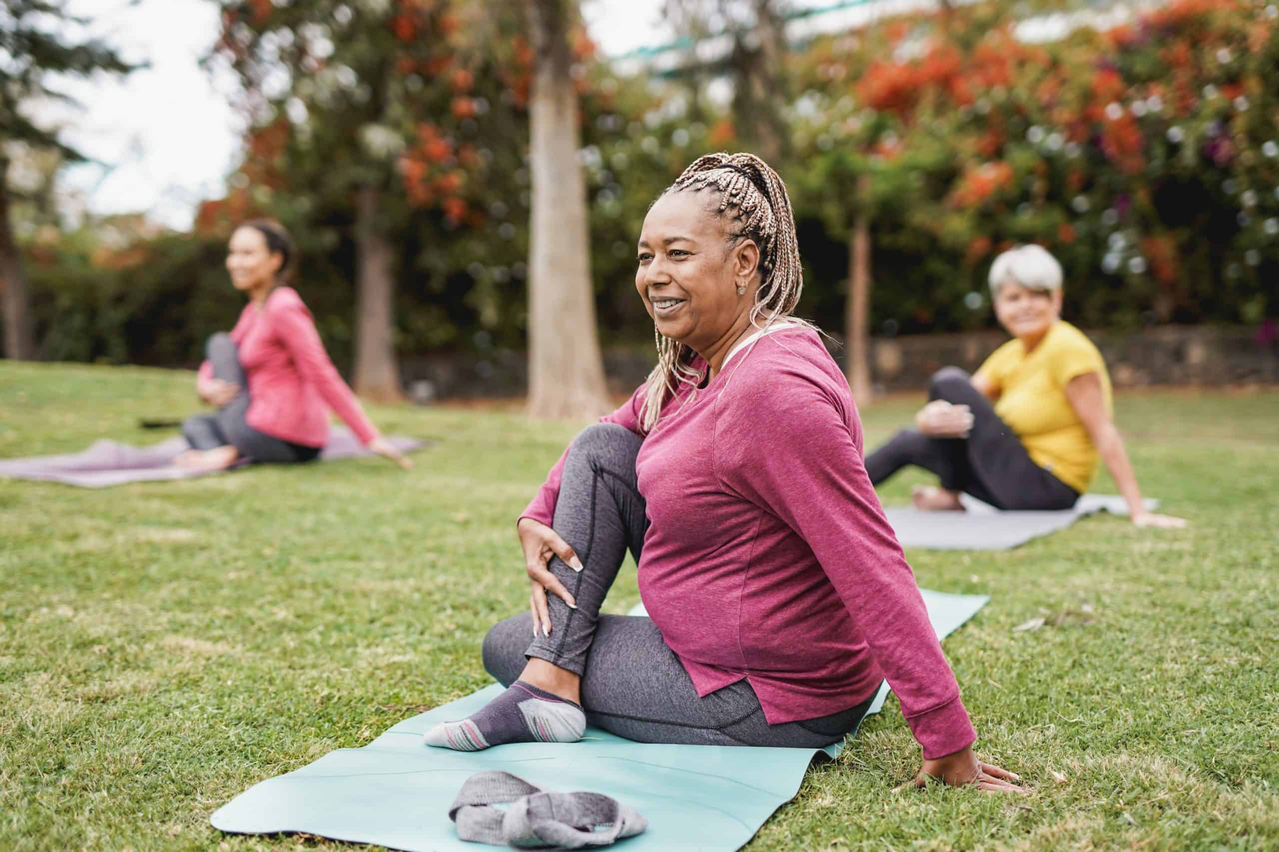 Women exercising