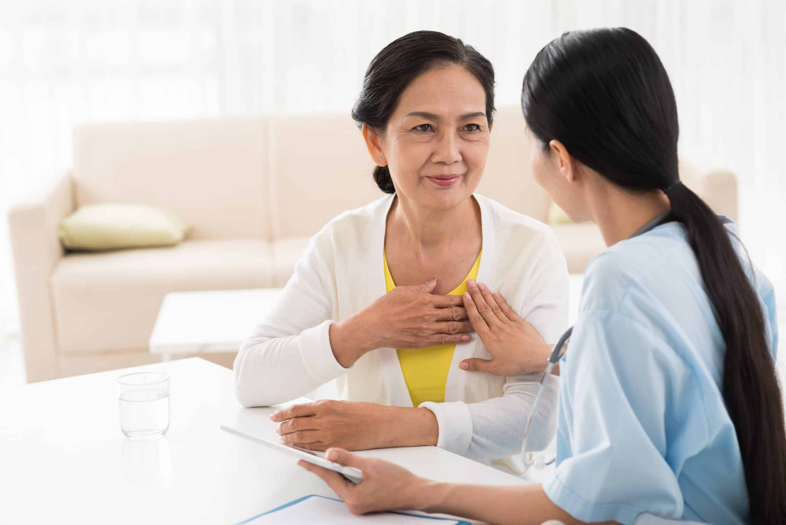 General practitioner and her patient