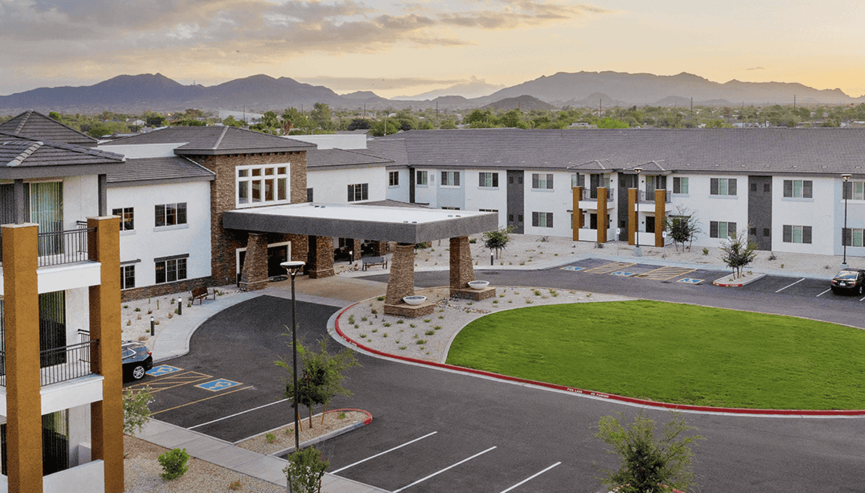 A bird’s eye view of Acoya Mesa assisted living.
