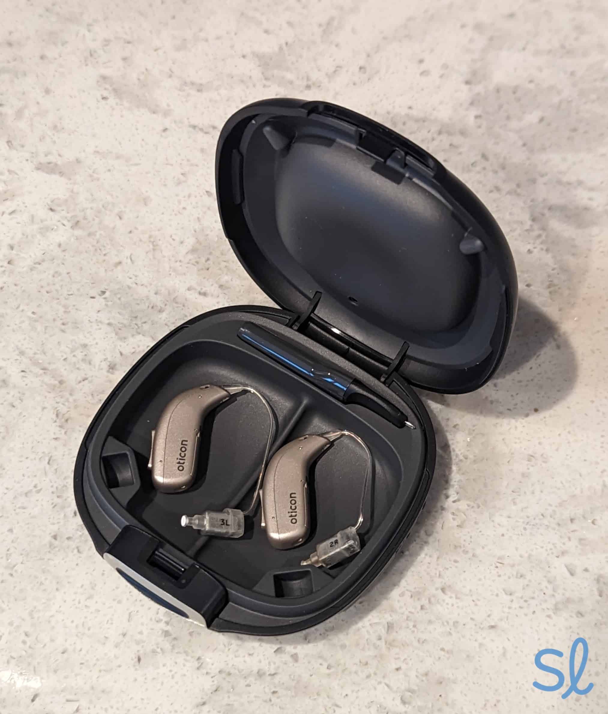 Testing out Oticon hearing aids