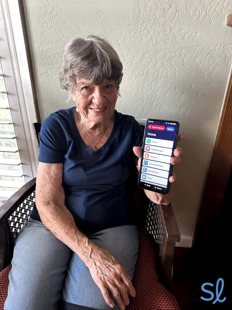 My-grandma-trying-out-the-Jitterbug-Smart4 Jitterbug Smart4